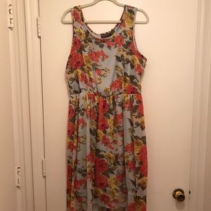 High-low Multicolored Sun Dress - Size 2XL